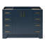 Base de meuble-lavabo simple en bois massif 48 po Sawyer-326912082