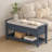 Etom Upholstered End Table With Storage Drawers And Shoe Rack-106907926
