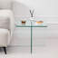 Bureau d'appoint transparent pour le bureau - table élégante et pratique, facile à nettoyer, s'adapte à de multiples réglages