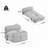 Foldbable Bean Bag Lounge chair