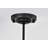 Addre 6 - Light 24.4" Black Sputnik Sphere Chandelier