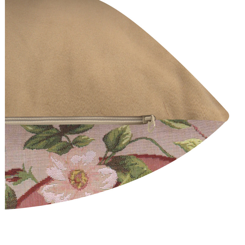 Floral Cotton Blend Pillow Cover