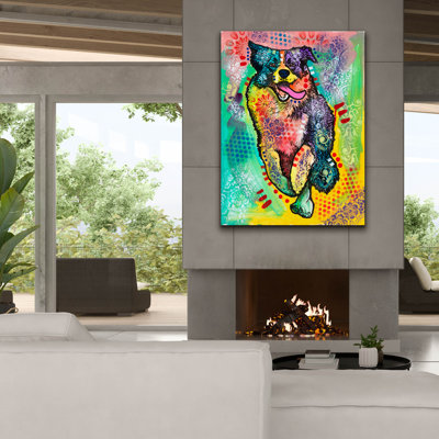 Toile épique Graffiti «On My Way» par Dean Russo, 40 po x 54 po