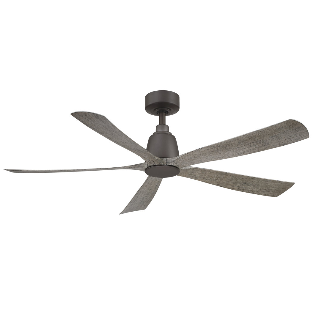 Kute5 52 Inch Indoor/Outdoor Smart Ceiling Fan with Remote Control Fanimation 