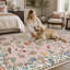 Tapis lavable antidérapant à motifs animaux et végétaux-1093011040-1093011041