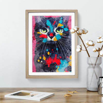 Catt Paint Splash No.2 - Wall Art