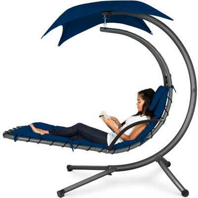Rodjanae Outdoor Metal Chaise Lounge , Cushion Included