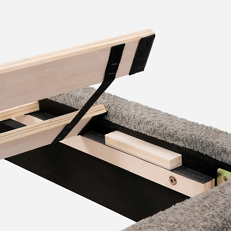 Lit plateforme tapissier - Grand