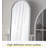 Antique - Style White Arched Mirror with Drawer