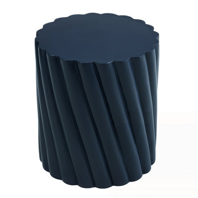 Modern Outdoor Table with Fluted Design