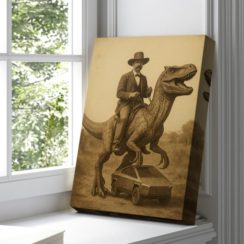 Toile tendue avec châssis Animal XLI - prête à être accrochée, H 27 po x l 18 po