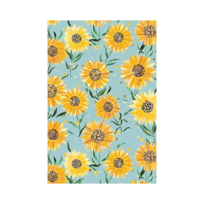 Summer Countryside Sunflowers Blue - Wrapped Canvas Art Prints 1 Piece Wrapped Canvas Wall Art, 101.6cm H x 66.04cm W