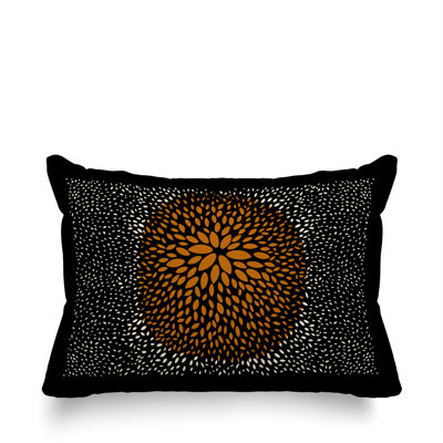 Coussin décoratif intérieur / extérieur en polyester filé floral Bavière