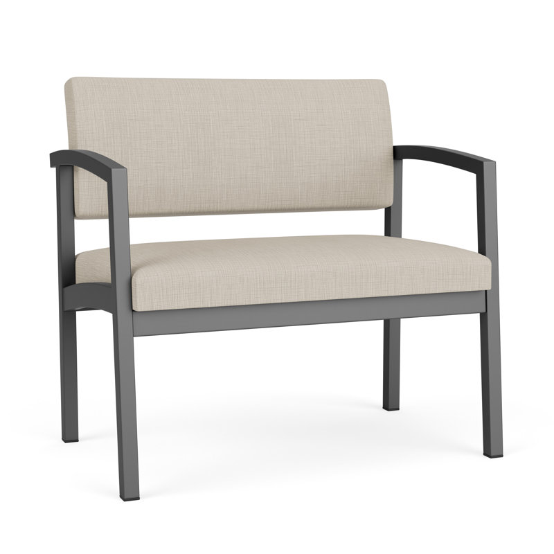 Chaise en acier Lenox, Gris anthracite, Plot Line neutre