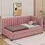 Lit de jour simple rembourré avec couchette-1089938019