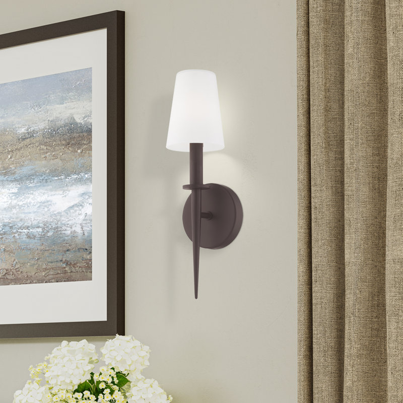 Luminaire mural 1 lumière Witten ADA, Bronze, H 14,5 po x l 4,25 po x P 3,95 po