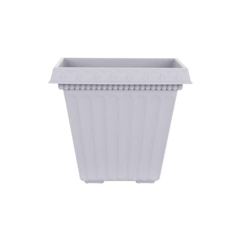 Wham Etruscan 35cm Square Planter pack of 4 Soft Grey