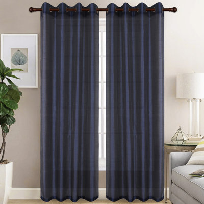 Diredra Polyester Semi-Sheer Curtains (Set of 2)