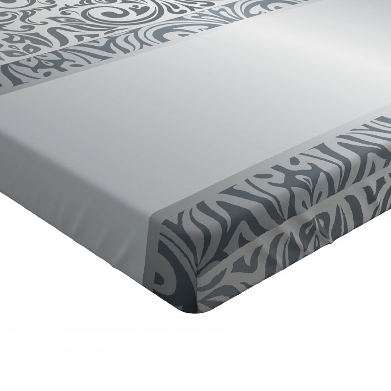Microfiber Damask Fitted Sheet, Twin XL Fitted Sheet