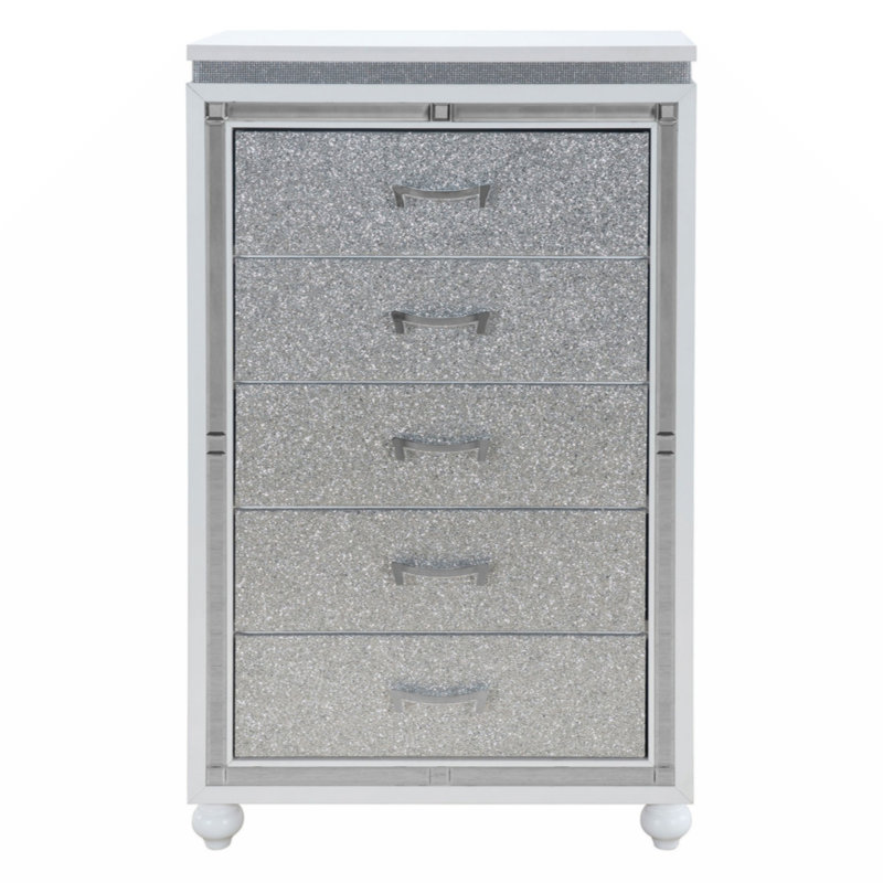 Commode 5 tiroirs avec miroir