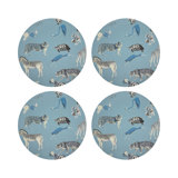 Exotix Pebble 4 Piece Vinyl Placemat Set