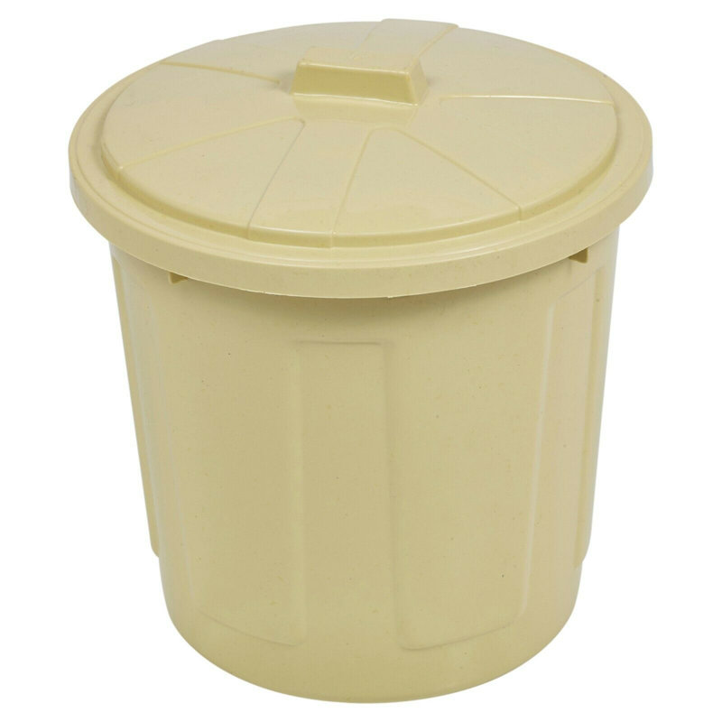 Aiyana Plastic Manual Lift Kitchen Trash Can - 5L, Lemon