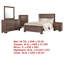 Ensemble de chambre avec grand lit 5 pièces Bello, brun taupe transitionnel et noir-114565957