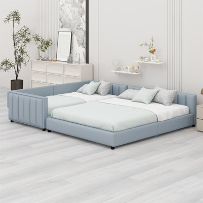 Upholstered Platform Bed, Mother & Child Bed