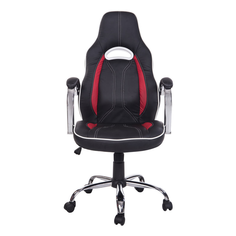 Fauteuil de jeu Charlotta, Noir / rouge