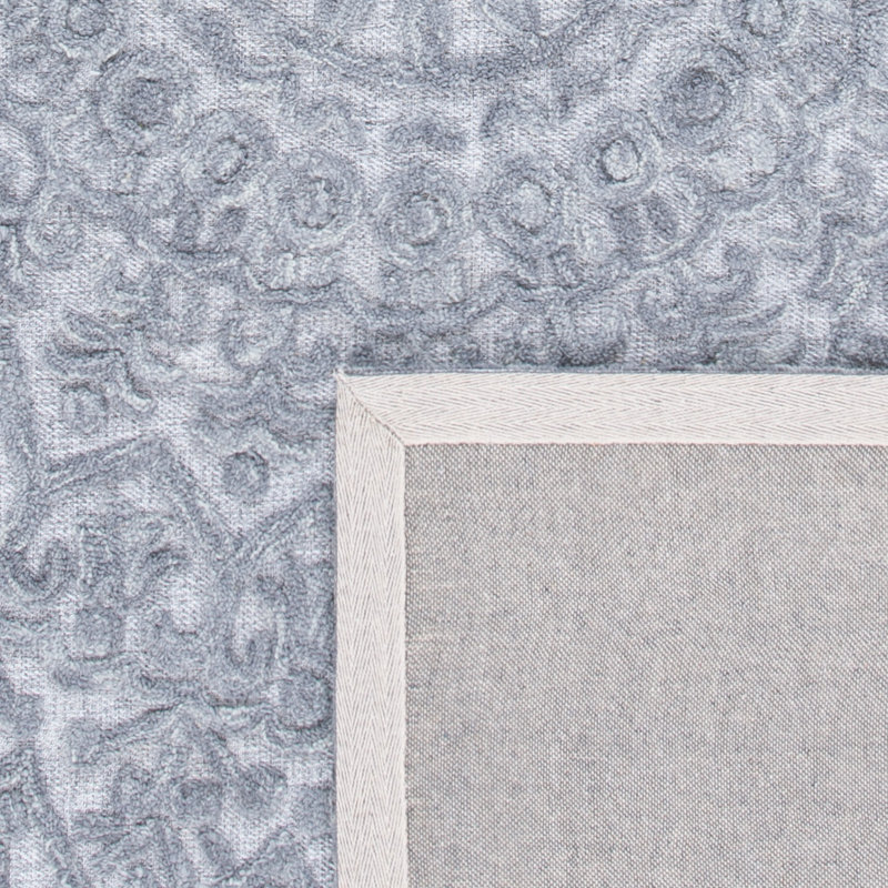 Tapis gris touffeté à la main Shenandoah, Rectangle 5 pi x 8 pi