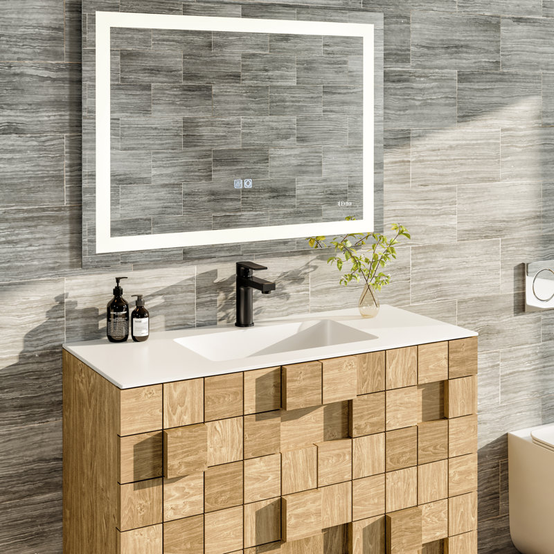 Ayaan 33" Wall-Mounted Single Bathroom Vanity Set