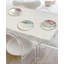 Ensemble de 8 assiettes en porcelaine fine "Love Liberates" par Fanyu Lin