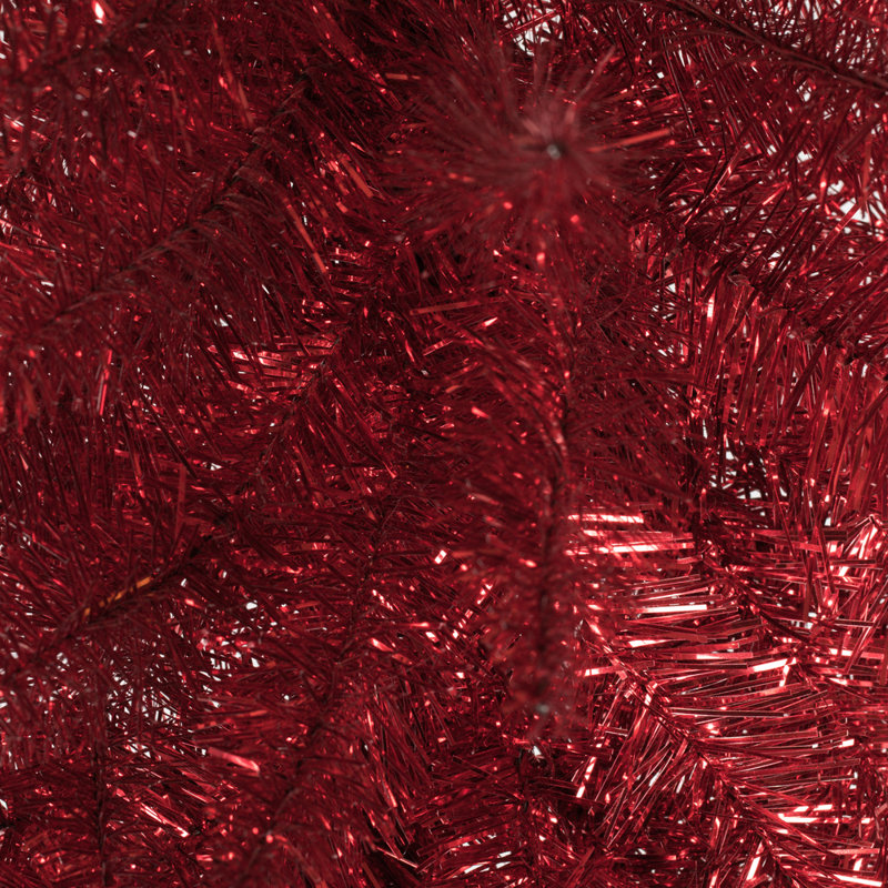 Sapin de Noël artificiel rouge 36 po Vickerman, non éclairé