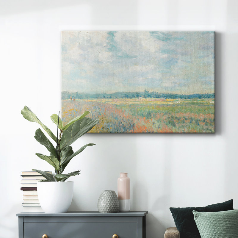 Paysage rétro - Lxxxv, Toile tendue, H 13 po x l 19 po x P 1,5 po