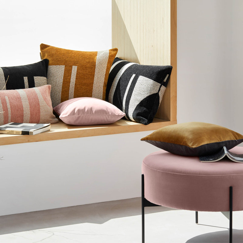 Abstract Rectangular Lumbar Cushion, 45cm H x 70cm W