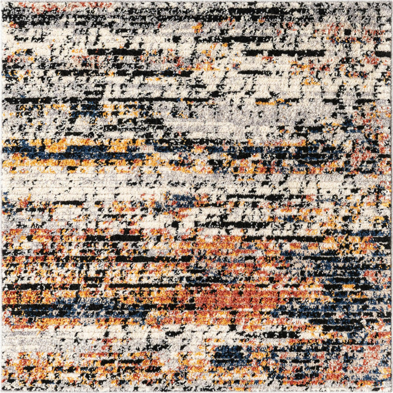 Tucson Abstract Indoor Rug, Square 4'