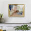 Apricot Navy Swirl I -Framed Print - Restickable-1208154464