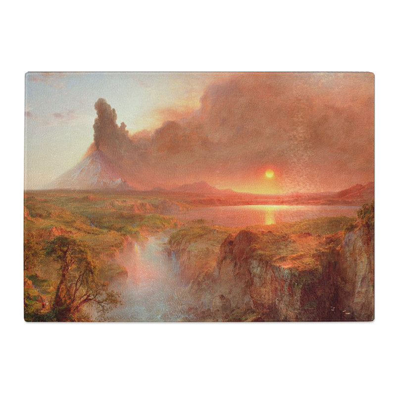 Cotopaxi Sunset by Frederic Edwin Church Chopping Board, 0.4cm H x 20cm W x 28.5cm L