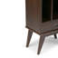 Bibliothèque moderne Mid-Century Draper H 64 "avec tablettes réglables et pieds inclinés-175940146