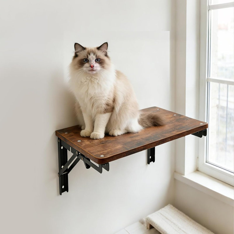 Tablette murale pliante en bois pour petits espaces
