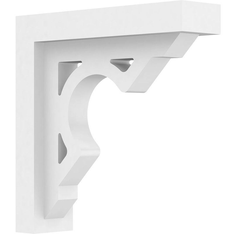 Standard Sheridan Architectural Grade PVC Bracket, 8" H x 2" W x 8" D