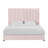 Solid Wood and Upholstered Low Profile Platform Bed-474354416-484596457