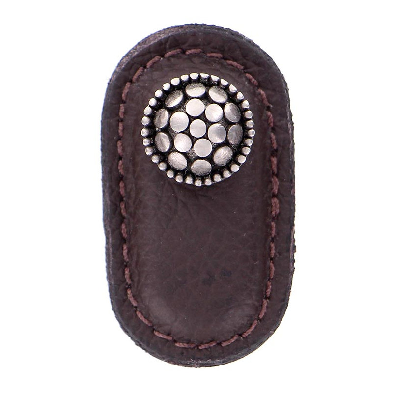 Tiziano Novelty Knob, Antique Nickel, Brown