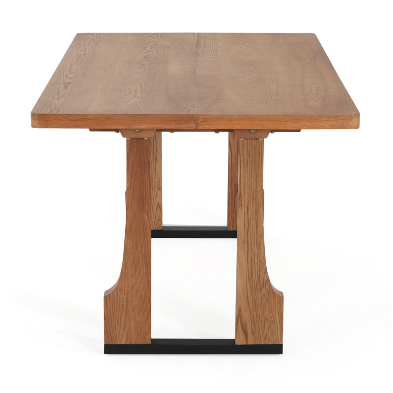 George Oliver 63" Rectangular Dining Table (Natural Colour) - Wayfair ...