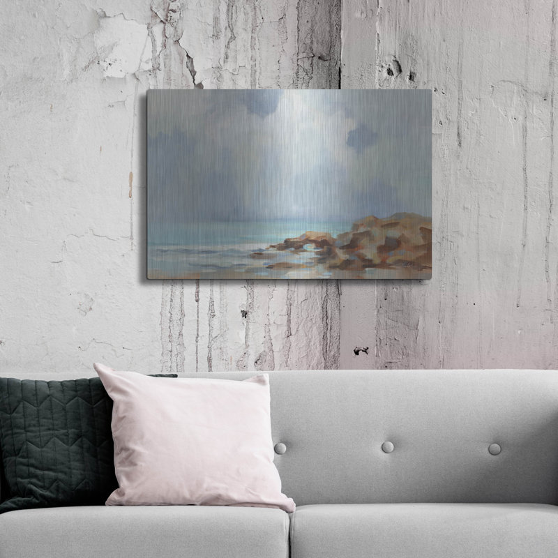  «Morning At Stone Beach» par Silvia Vassileva, art mural en métal, 36 po x 24 po, H 24 po x l 36 po
