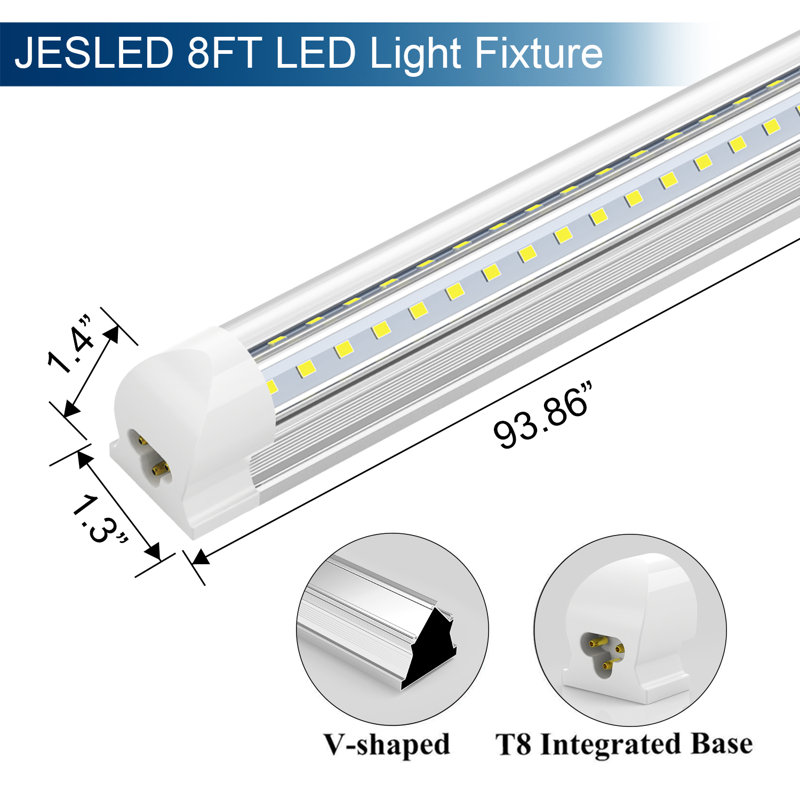 Rectangle Shop Light, 8 ft.