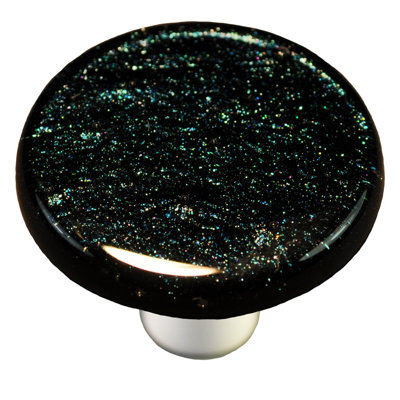 Mengico 25 Pack Black Cabinet Knobs Crystal Drawer Knobs
