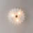 3-Light French Flower Dimmable Semi Flush Mount-1439140987