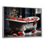 Red Floral Bath II - Laundry Art mural-1214975713-1268755545