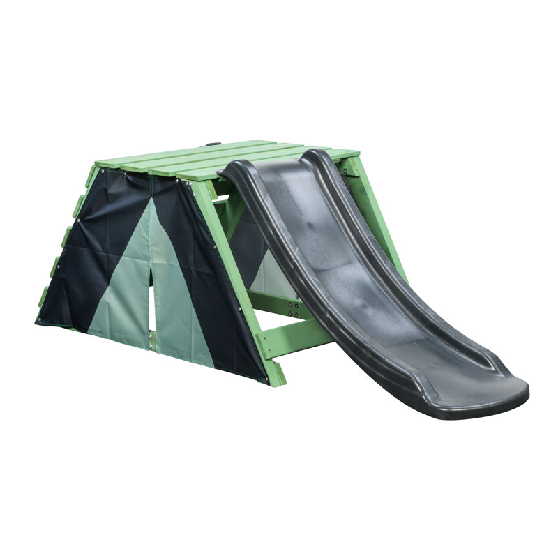 SwingKing Manufactured Wood Swing Set with